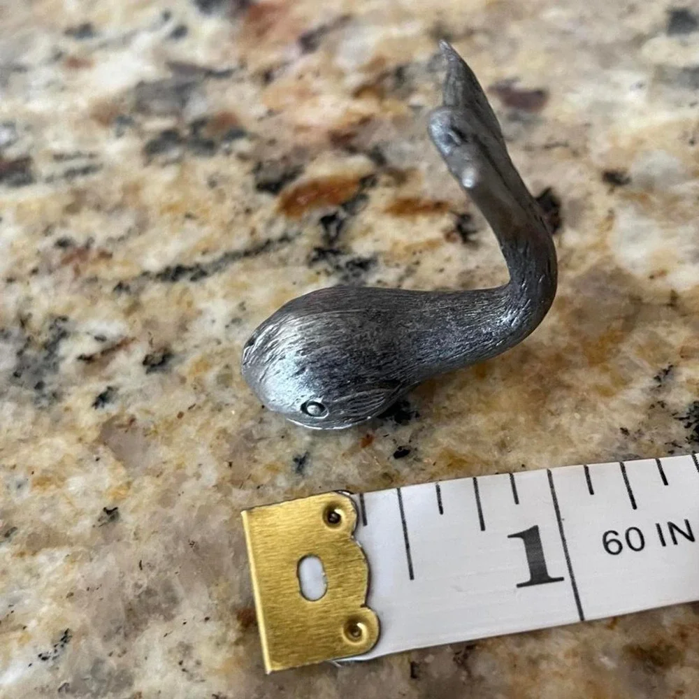 Pewter trinket whale